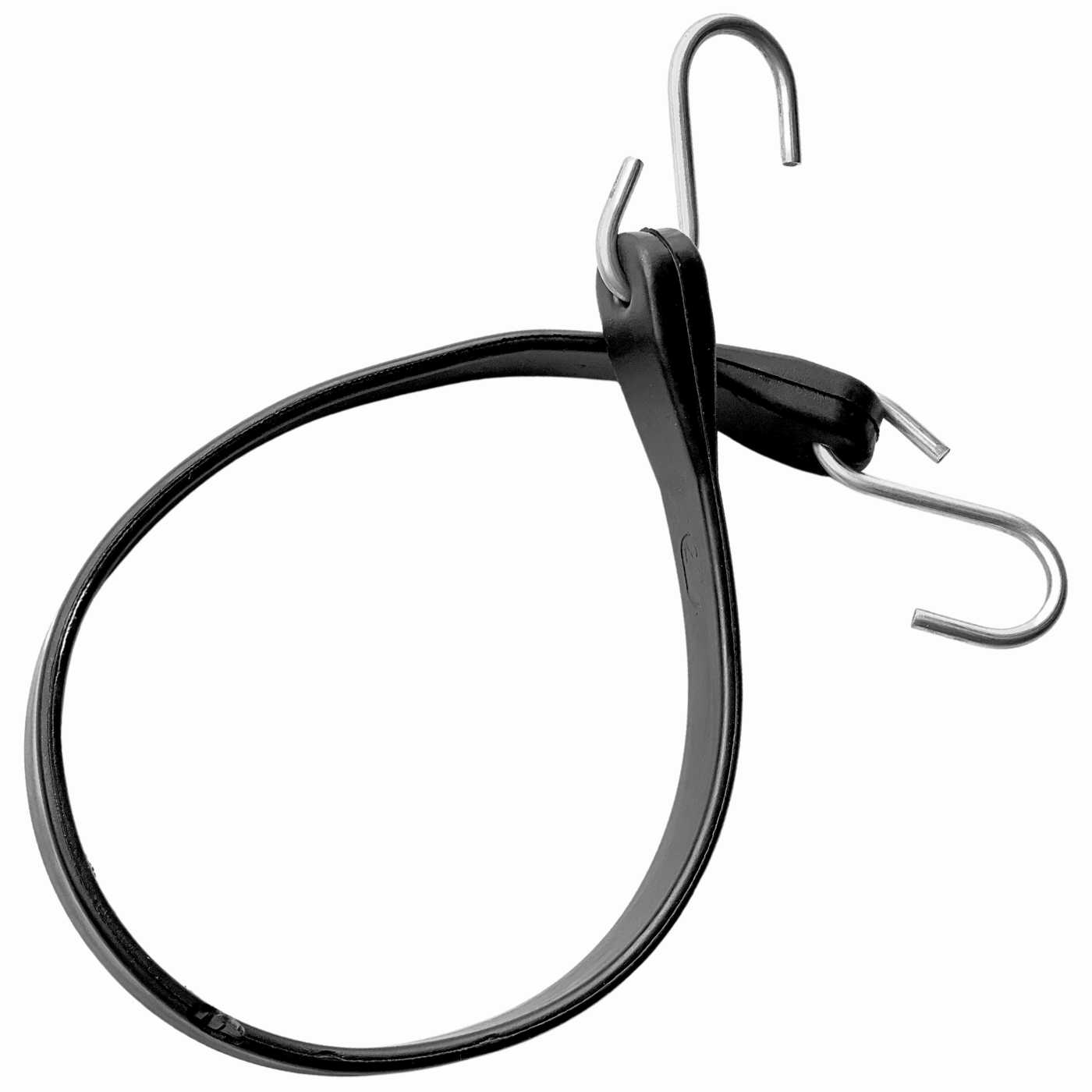 21" Rubber Tarp Straps Box of 50 Crimped EPDM Rubber Bungee Straps